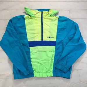 Vintage 90s Black Diamond GreenWindbreaker Jacket